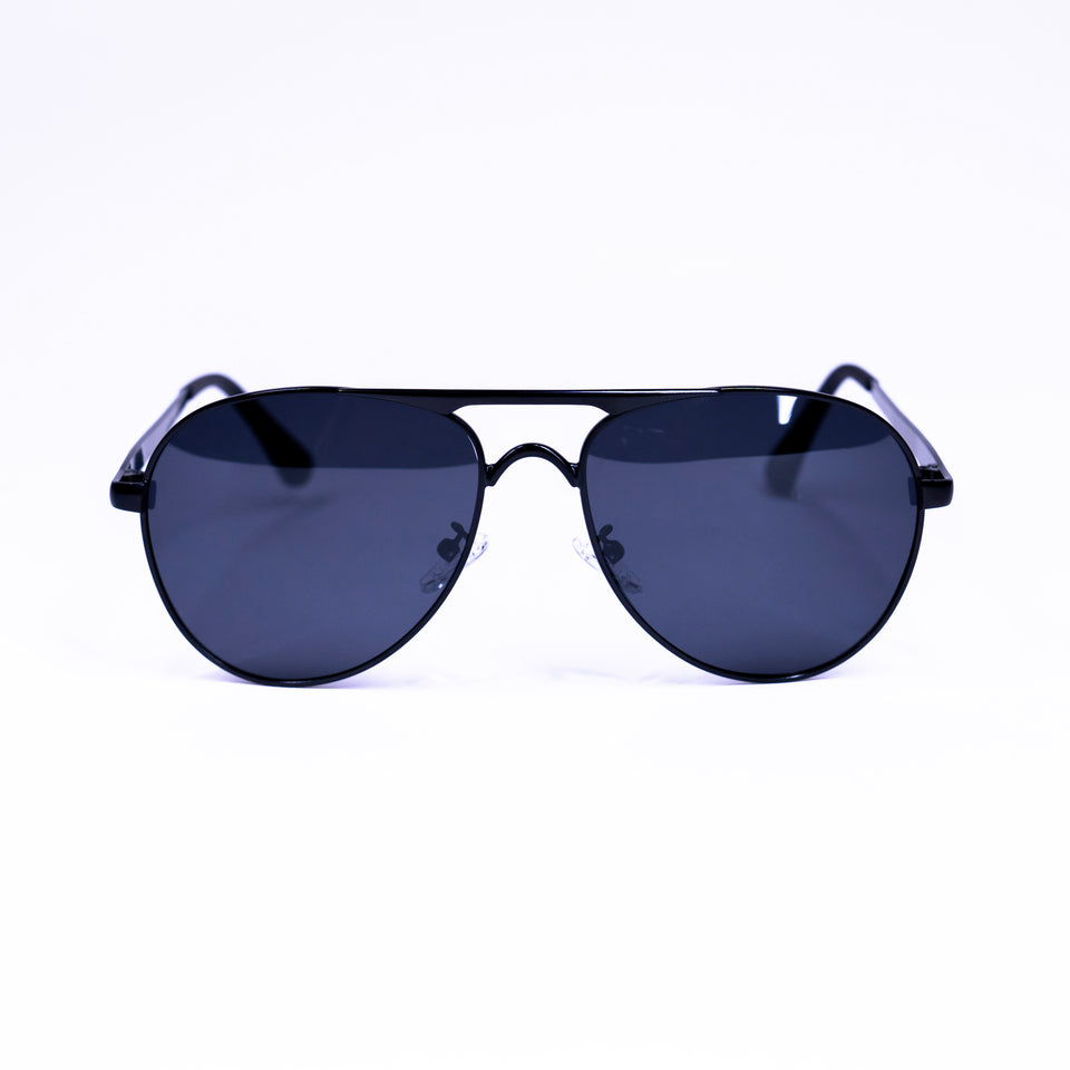 Lentes aviador negro sale